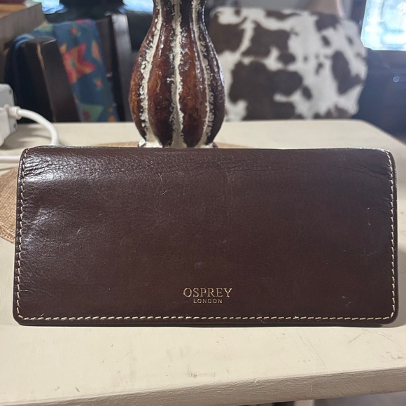 OSPREY Brown Leather Wallet - Picture 1 of 14
